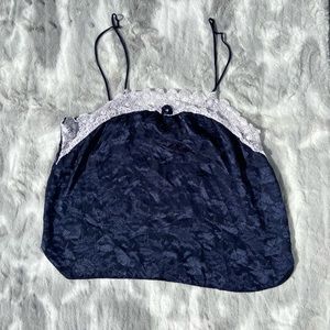 Vintage Miss Dior Lingerie Blue Top size Small